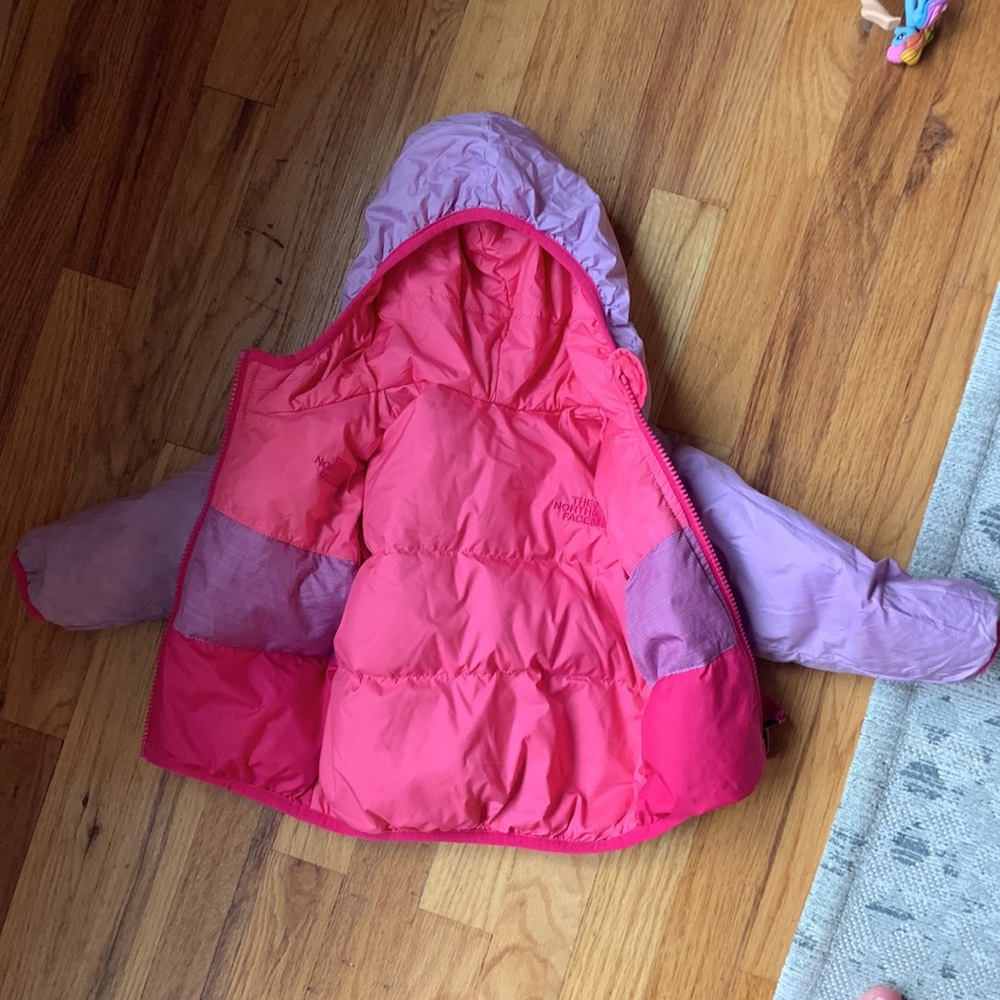 Reversible North Face jacket 6-12mo